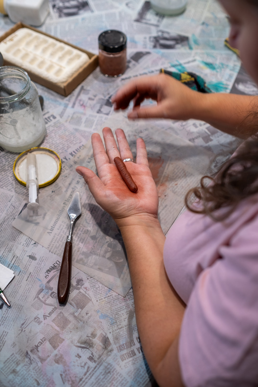 Workshop výroby suchých pastelů Pigmi